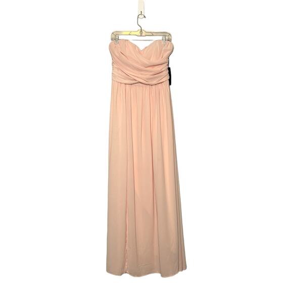 Lulu's Moonlight Serenade Pink Strapless Maxi Dress size XL - Picture 1 of 9